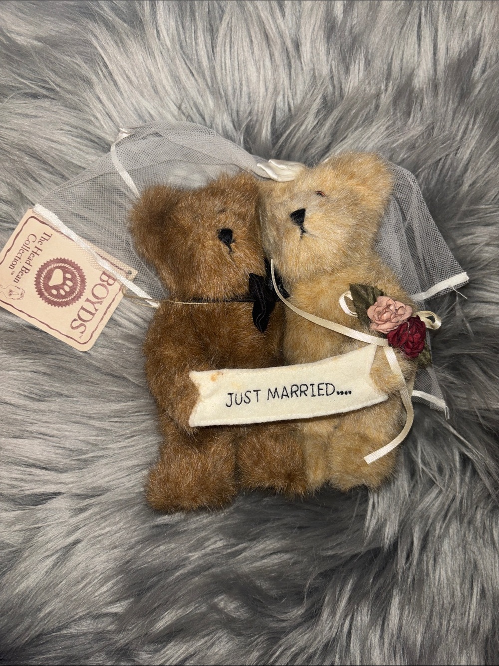 Just Married Boyds Bear Teddy Bear Couple Plush